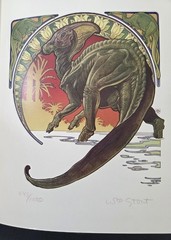The Dinosaurs William Stout HC Book Signed Artists Proof Numbered 543/1000 1981
