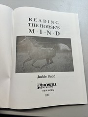 Reading the Horse’s Mind Hardcover Jackie Budd