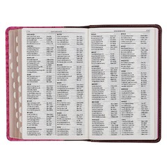 KJV Giant Print Brown Berry Pink Thumb Indexed BRAND NEW in Shrink Wrap!!!