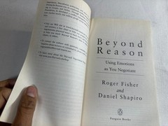 Beyond Reason Roger Fisher 2005 Paperback Emotional Negotiation Penguin