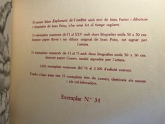 Exploració de L’ombra by Joan Fuster and Joan Ponc ~ 1974 Barcelona