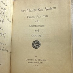 1919 The Master Key System Charles F Haanel Antique Self Help Psychology Book