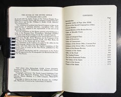 THE DIVINE OFFICE BREVIARY (Latin/English) 3 Volume Set (Leather) Slipcases 1963