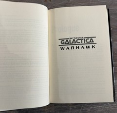 Battlestar Galactica Warhawk HC 1998 First Printing Richard Hatch Sci-Fi Novel