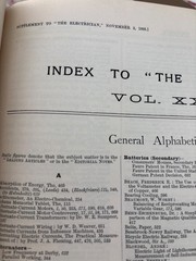 The Electrician Journal 1891–1899 Original Bound Volumes – Choose Volume