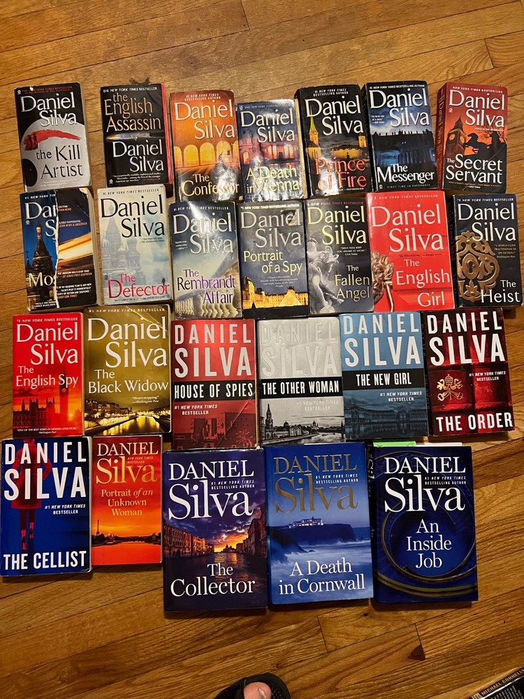 25 Daniel Silva Books — Gabriel Allon Series, HC and SC. Full Run!