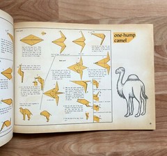 Origami Zoo Animal Book 1961, Early Japanese Craft Book in English w/ Examples