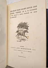 The Man from Snowy River and Other Verses by Banjo Paterson 1911, Rare edition