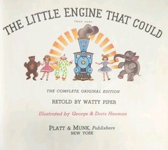 Vintage 1960s Little Engine That Could Book Watty Piper 1961 Platt & Munk NY