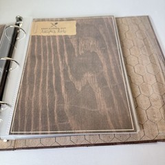 Recipe Book Organizer 3 Ring Binder Farmers Market Theme 9×9.5” Dividers Cards
