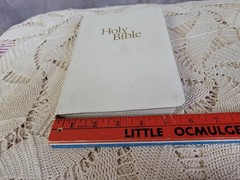 Holy Bible KJV 1970 National Bible Press White Bonded Leather Study Edition