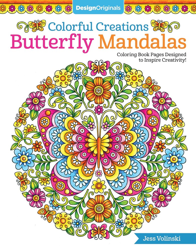 Colorful Creations Butterfly Mandalas: Coloring Book Pages Designed to…
