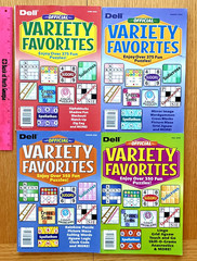 Lot of 4 DELL OFFICIAL VARIETY PUZZLES Rtl $3.56 w Free Shipping