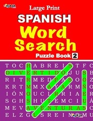 Large Print SPANISH WORD SEARCH: Vol. 2 by J S Lubandi: New