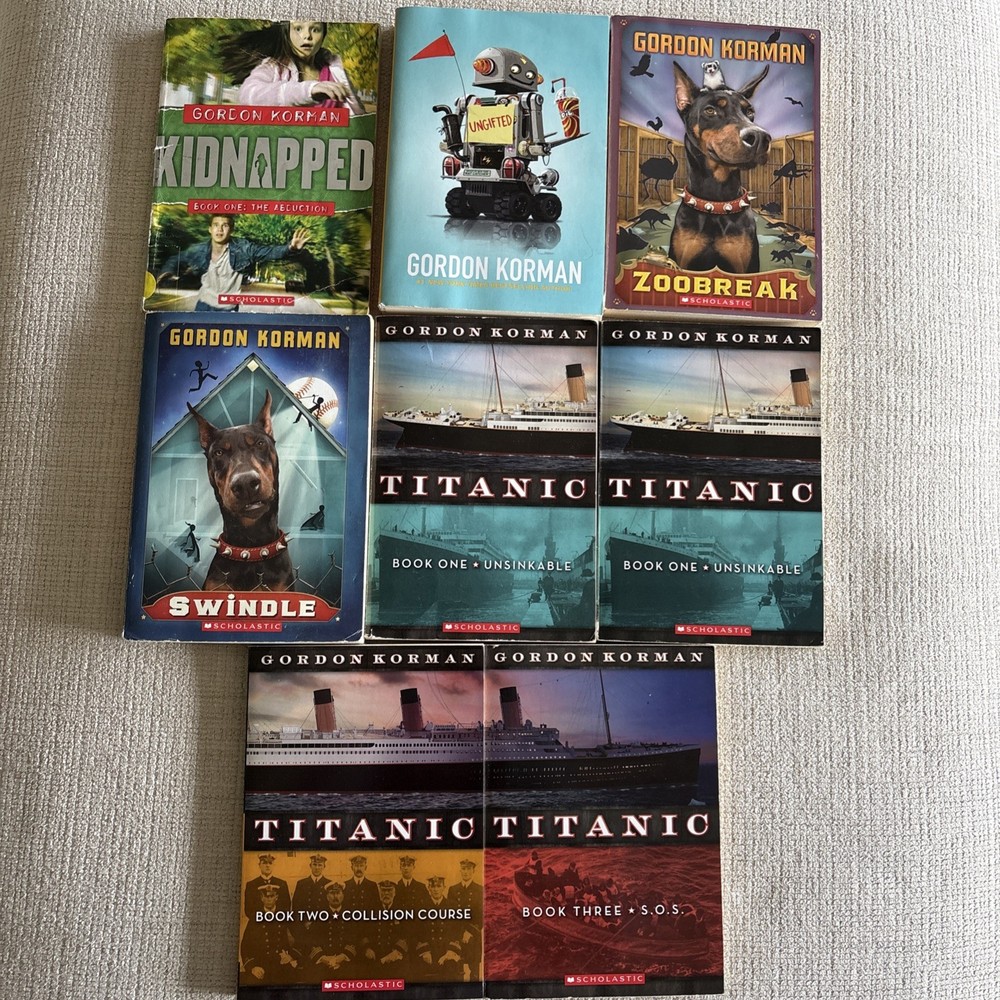Gordon Korman Paperbacks, Lot of 8, Multiple Popular Titles