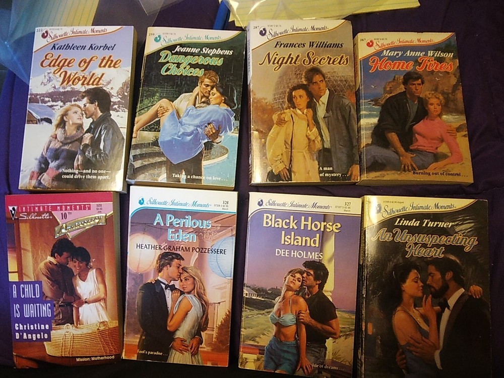 Silhouette• Intimate Moments Series• Lot Of 8 Books• (240+ Pages Per Book)•