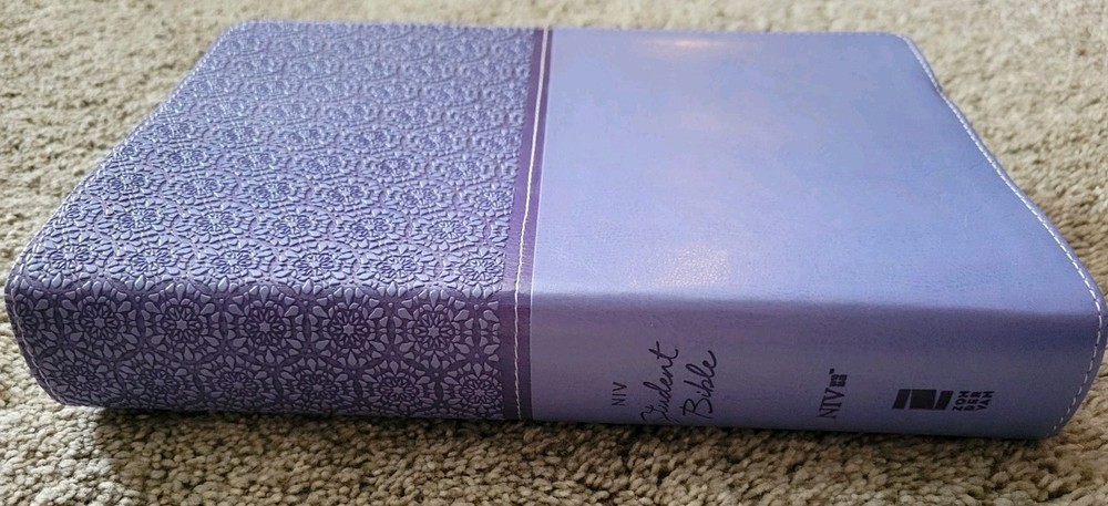 NIV, Student Bible, Leathersoft, Purple imitation leather