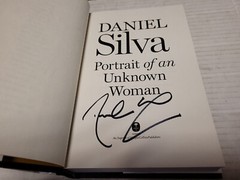 Portrait of an Unknown Woman by Daniel Silva (2022, HC) SIGNED 1st/1st FLAT SIGN