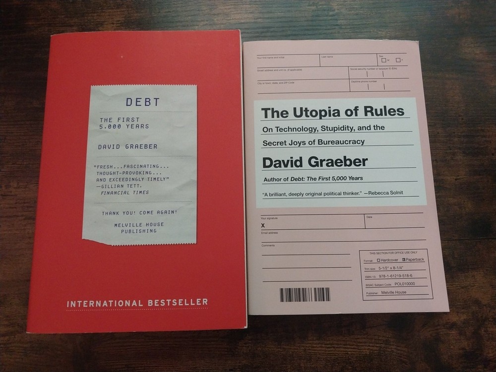 The Utopia of Rules & Debt, David Graeber Book Set – PB – VERY GOOD