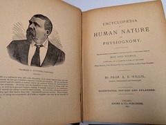 1889 Encyclopedia of Human Nature and Physiognomy A. E. Willis Phrenology Vtg