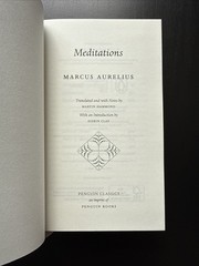 Meditations (2014) by Marcus Aurelius A Penguin Classics HC VG+