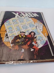Book Of Various Super Heros Small Posters And Cards USED SEE Photos