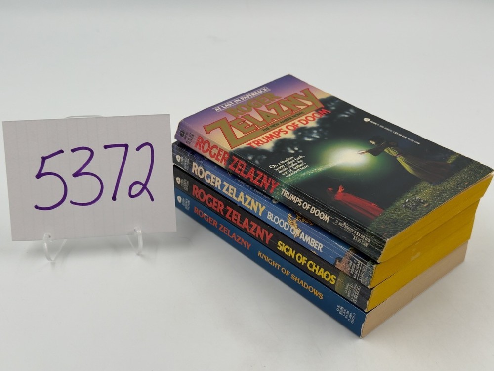 Roger Zelazny Chronicles of Amber 2nd Series Avon FE PB Various Titles 80s 90s