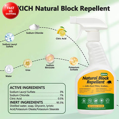 Mite Treatment Spray– 16 Oz – Kills Dust, Scabies, Spider, Carpet, Bird, Mouse &