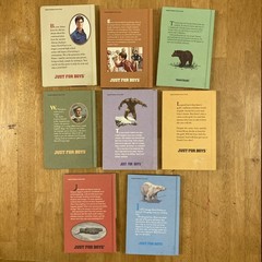Lot of 8 Weekly Reader Just for Boys Books Vintage 1980s-Hardcovers