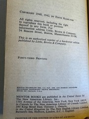 Mythology Edith Hamilton RARE Permabound Ex-Library 1942 Vintage Hardcover