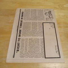 IWW Industrial Worker Vol 74 No 3 WN1368 March 1977 Chicago Fold Over Newsprint