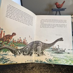 RARE! Merrigold Press Dinosaurs Giants Of The Past 1974 Hardcover Vintage VG
