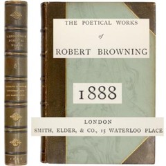 ROBERT BROWNING LEATHER BOUND FINE BINDING POETRY 1888 Vo 11 ONLY SMITH ELDER UK