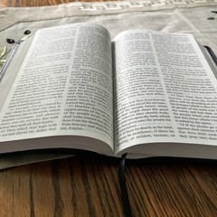 The Holy Bible King James Larger Print Black Italian Duo-Tone Zondervan Boxed
