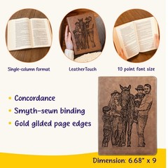 Personalized KJV Bible, Wide Margin, Your Photo Engraved Cover, Christian Gifts