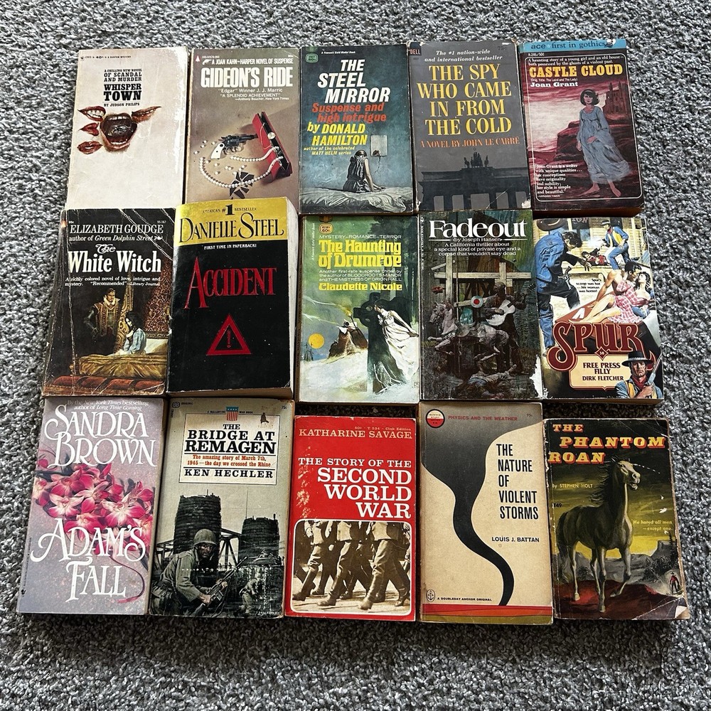 16 Assorted Older Books. Mixed Authors, All Paperback. See Photos.