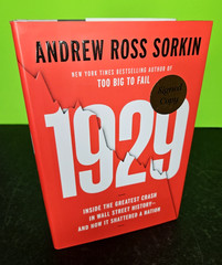 1929 – SIGNED by Sorkin, 2025 First Ed, 1st Prt HB DJ, Wall Street Crash History