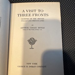A Visit To Three Fronts Arthur Conan Doyle WW1