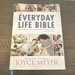FaithWords The Everyday Life Bible (Amplified) Hardcover w/ Dust Jacket 2015