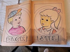 Jack And Jill Vtg Big Coloring Book, Claymore, Inc. Printed- Canada. 448 Pages.