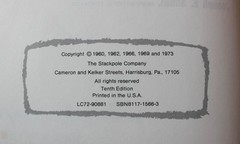 SMALL ARMS OF THE WORLD – 10th Edition 1973 768 pages