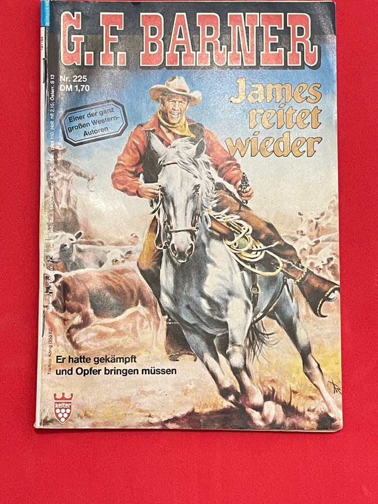 GF Barner Vtg German Language Western PULP PAPERBACK Magazine
