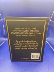 New LOST BOOK of SPELLS by Fiona Horne Hardcover Book Gold Red Page Witchcraft