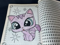 Littlest Pet Shop Coloring & Activity Book 228 Pages 2009 Hasbro Games Mazes
