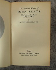 [Sh12] Fine Binding Riviere, 1937 Oxford Press Gilt, Keats Poetical Works