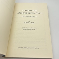 Toward the African Revolution – Frantz Fanon – 1967 Grove Press Rare PB VG