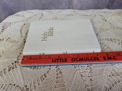 Holy Bible KJV 1970 National Bible Press White Bonded Leather Study Edition