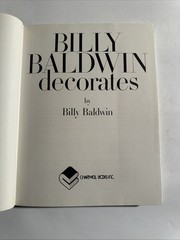 Billy Baldwin Decorates: A Book of Practical Decorating Ideas-HB-DJ-1972-221 pgs
