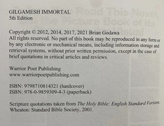 Gilgamesh Immortal (Chronicles of the Nephilim Book 3) by Brian Godawa Hardcover