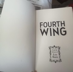 Fourth Wing By Rebecca Yarros 1st Edition 1st Printing Sprayed Edges